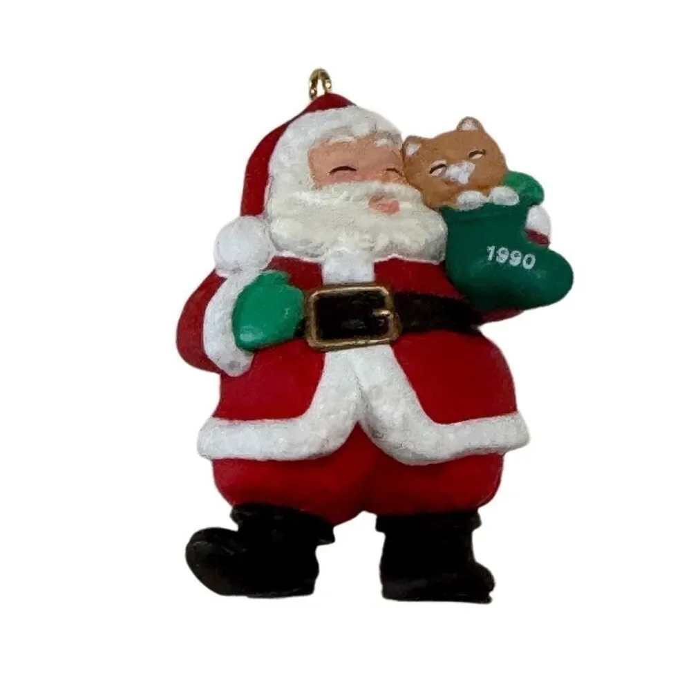 Hallmark 1990 Keepsake Christmas Ornament with Santa 